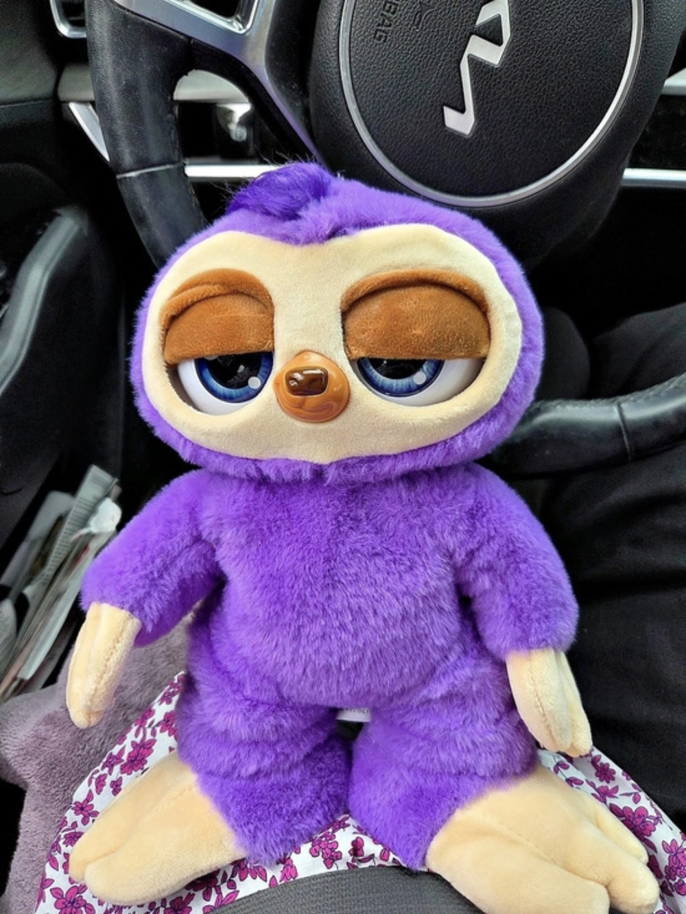 ZURU Pets Alive Fifi the Flossing Sloth Purple & Tan Plush